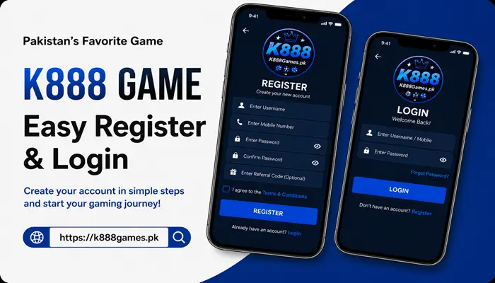 K888 Game Easy User Account Register and Login Guide 